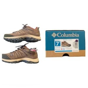 Columbia Women’s Redman V Outdry Waterproof Hiking Shoe Size 7.5 NIB in Pebble
